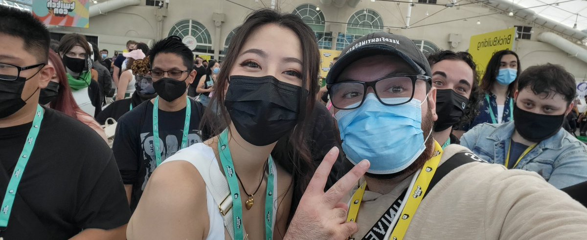 RegeYan's tweet photo. Had an amazing time at #TwitchCon2022 and I got to meet some of my favorite creators! @fuslie @Sykkuno @NICKMERCS https://t.co/GmQSdSzay9
