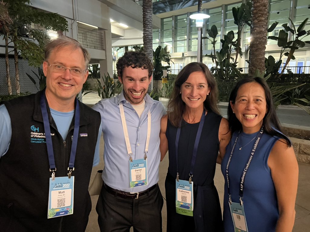 Dr. Christina Lin Master (@drtinamaster) on Twitter photo Best team ever! #DrMattGrady <a href="/md_corwin/">Daniel Corwin MD</a> <a href="/KateMcD_PhDRN/">Catherine McDonald, PhD, RN, FAAN</a> #MindsMatter <a href="/ChildrensPhila/">Children's Hospital</a> <a href="/CIRPatCHOP/">CIRPatCHOP</a> <a href="/AAPNews/">AAP News</a> #AAPNCE2022 #concussion Best team ever! #DrMattGrady <a href="/md_corwin/">Daniel Corwin MD</a> <a href="/KateMcD_PhDRN/">Catherine McDonald, PhD, RN, FAAN</a> #MindsMatter <a href="/ChildrensPhila/">Children's Hospital</a> <a href="/CIRPatCHOP/">CIRPatCHOP</a> <a href="/AAPNews/">AAP News</a> #AAPNCE2022 #concussion