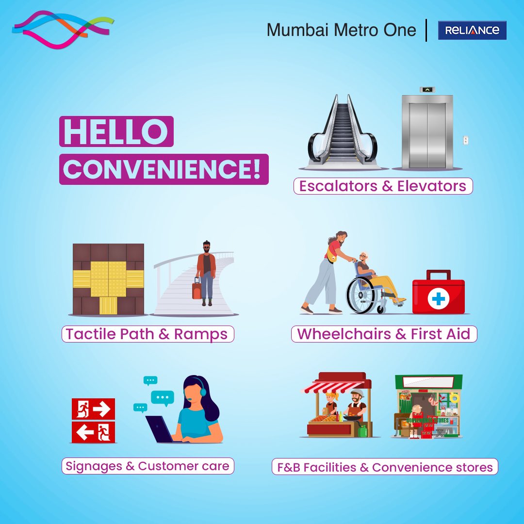 MumbaiMetro01's tweet photo. Our constant endeavor is to bring convenience to your footstep so that you get the best experience and the highest standard of travel.
#helloconvenience #conveniencetoyourfootstep #convenience #metrotravel #transport #traveleasy #travelsafe #mumbaimetroone #mumbaimetro https://t.co/JRnVso6GXk