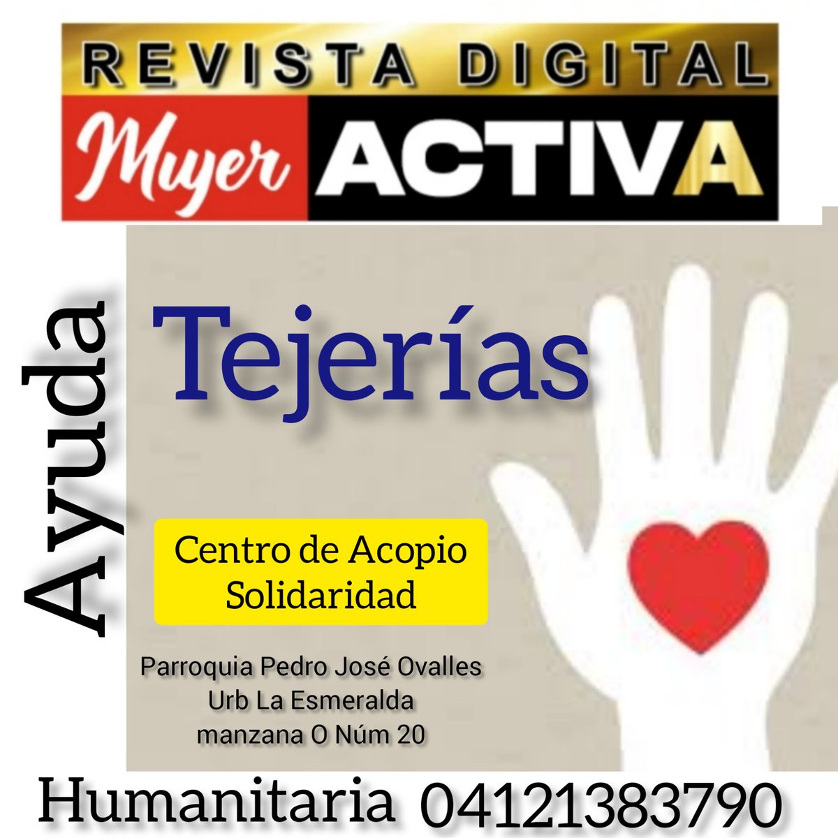 ActivaRevista's tweet photo. #tejerias #ayuda https://t.co/dsws1WJ2t3