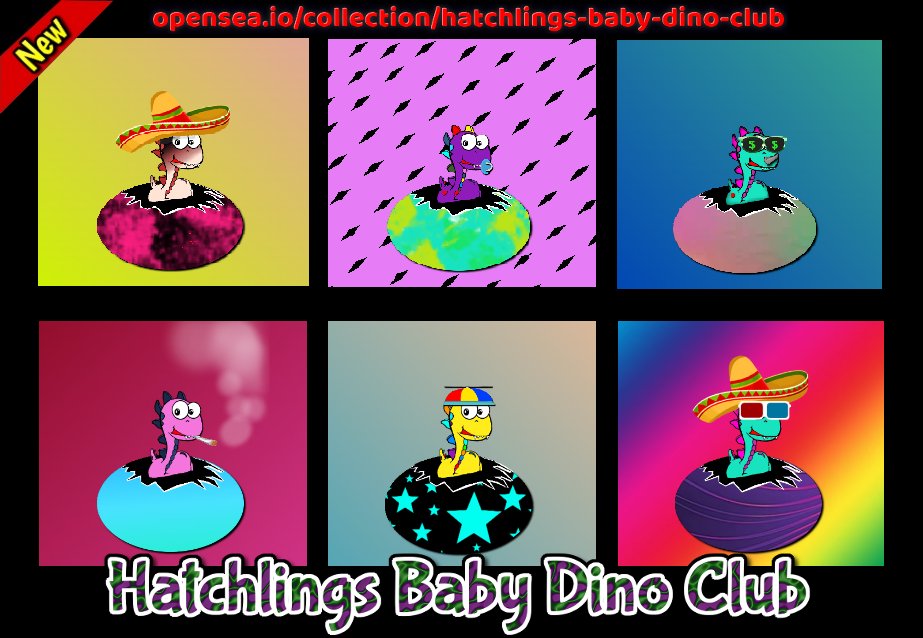 dgtlone's tweet photo. Check out Hatchlings Baby Dino Club on
@opensea
https://t.co/lkQ2oOSRW9 #Cryptos @ETxyz_ @yuichihattori
@Cripto__NFT #NFTJapan #NFTs #nftart #nftarti̇st #NFTCommunity #NFTartist #cryptoart #NFTMarketplace #nftarti̇sts #NFTMarketplace
@TheYuccs @Lizzie_twitch @SnoopDogg #D1S https://t.co/icgL5EiSra