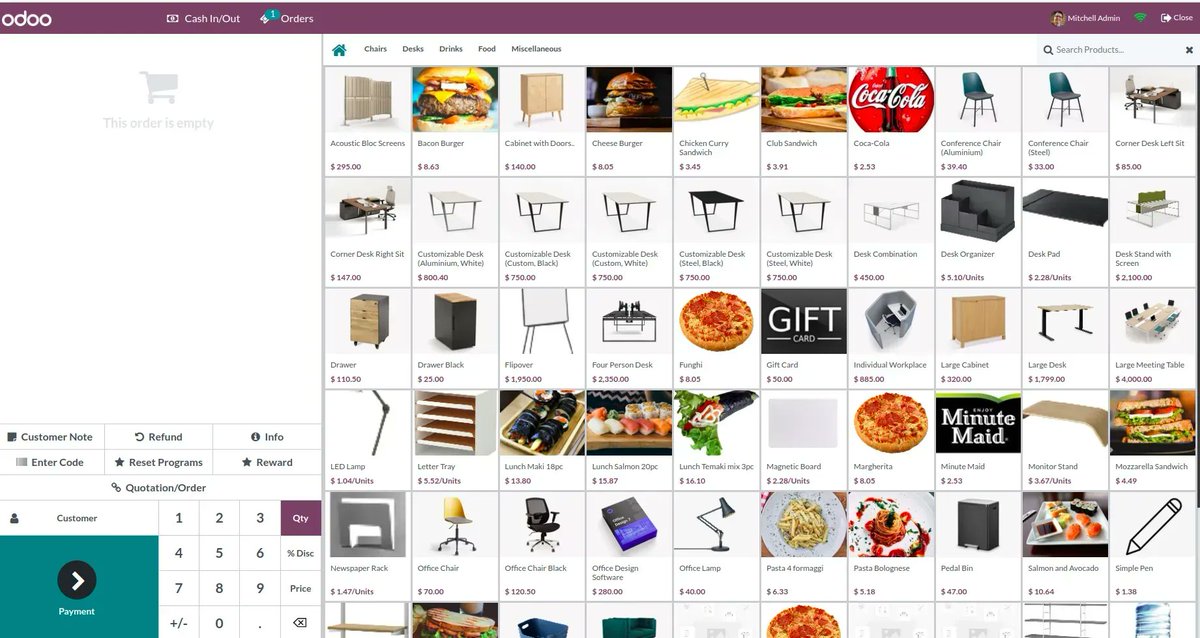 Cybrosys's tweet image. What&apos;s new in Odoo 16 PoS
#Odoo16 PoS platform ensures maximum visibility and high performance for success in your shops or restaurants
✔️ The highly advanced user interface of the module makes you able to do all operations in a single-screen  interface
#odoo #cybrosysodoo