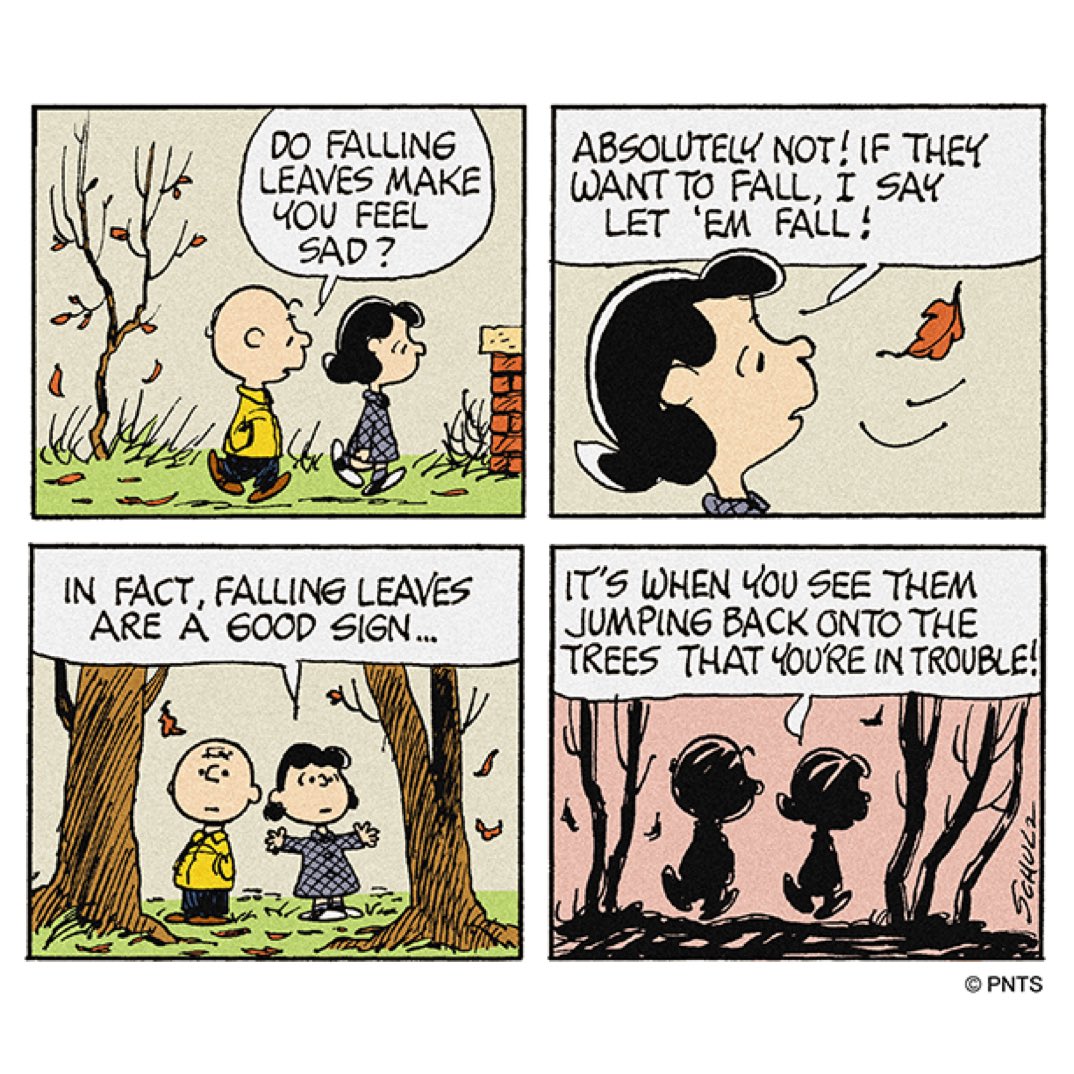 Peanuts_4Fans's tweet photo. Let 'em fall! 🍂 🍂 https://t.co/3I53fnseix