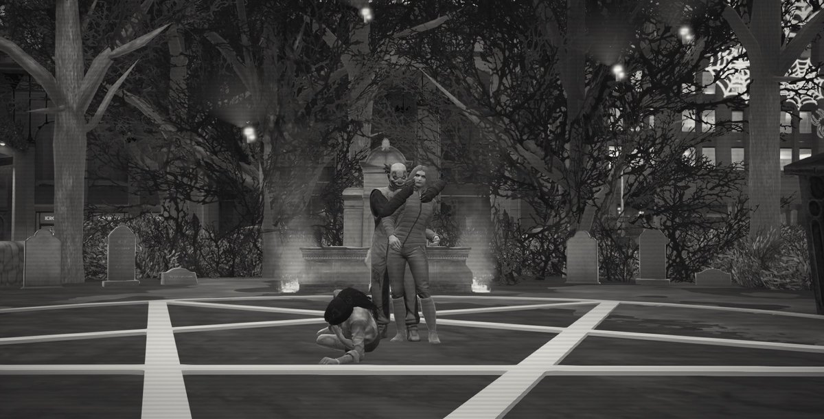 SwiftieStreams's tweet photo. #DeadbyDaylight meets #GTAV #FiveM. The Clown, Kate, &amp; Meg! Oh &amp; we can’t forget about @RoseUwU_ as The Huntress so pic credit to her for her Huntress pic! Also credit to @TheTripleGemini for the other three pics!  #CoreRoleplay  @DeadByBHVR @coreroleplay @RockstarGames 🤡🎃👻💀 https://t.co/KfZW0oA9ff
