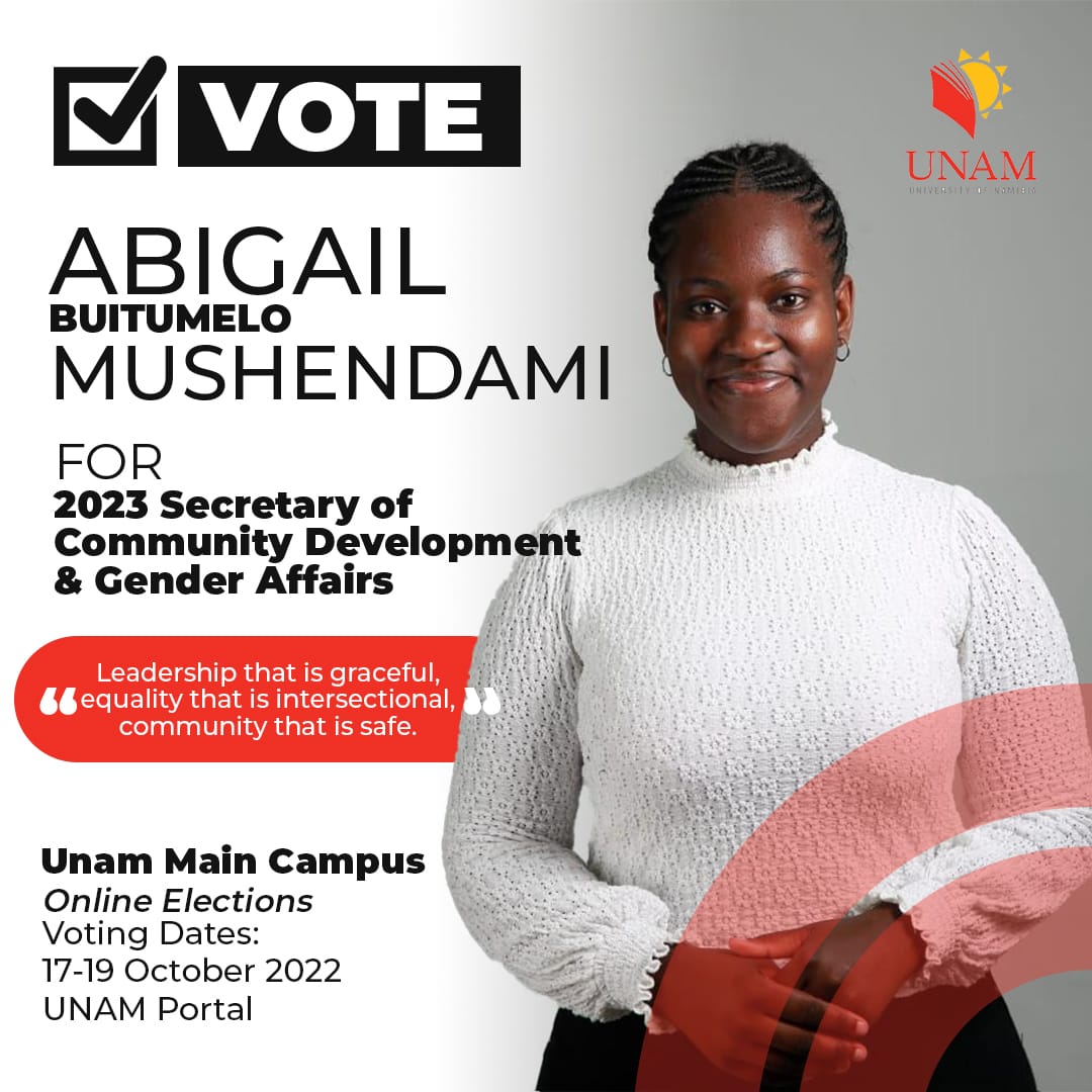 Good morning besties ❤️I am running for 2023 SRC of Gender and Community Development. Voting is one the 17th - 19th on your student portal and I'd greatly appreciate your support. Please retweet ,like,share and save this post🤞🏾