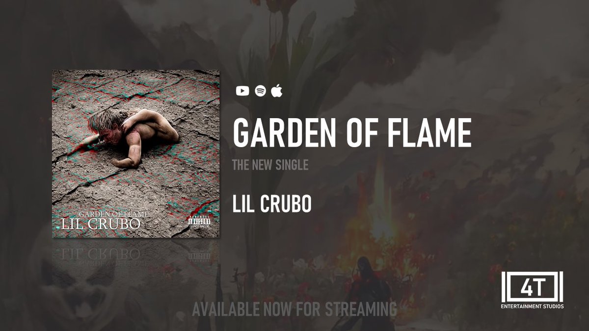 4TEStudios's tweet photo. #GardenOfFlame by Lil Crubo is available now for streaming and purchase. Congratulations @LilCrubo on the latest release 🔥🥳

Stream: https://t.co/azAdyLFyBr https://t.co/eNQIruze5t