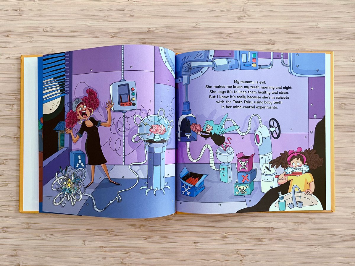 TadaaBook's tweet photo. A pack of evilness arrived. 😈

My Mummy is Evil, written by @MelissaGijsbers, illustrated by @gokceyavasonal 

#ChildrensBooks  #illustration #selfpublishing #KidLit  #KidLitArt  #booksmith https://t.co/PRjZQWcwUF