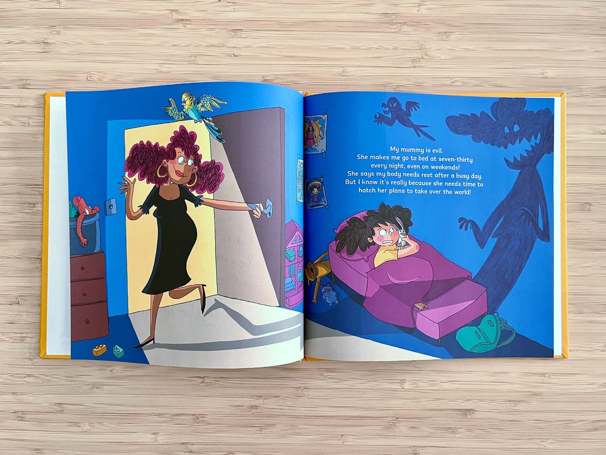 TadaaBook's tweet photo. A pack of evilness arrived. 😈

My Mummy is Evil, written by @MelissaGijsbers, illustrated by @gokceyavasonal 

#ChildrensBooks  #illustration #selfpublishing #KidLit  #KidLitArt  #booksmith https://t.co/PRjZQWcwUF