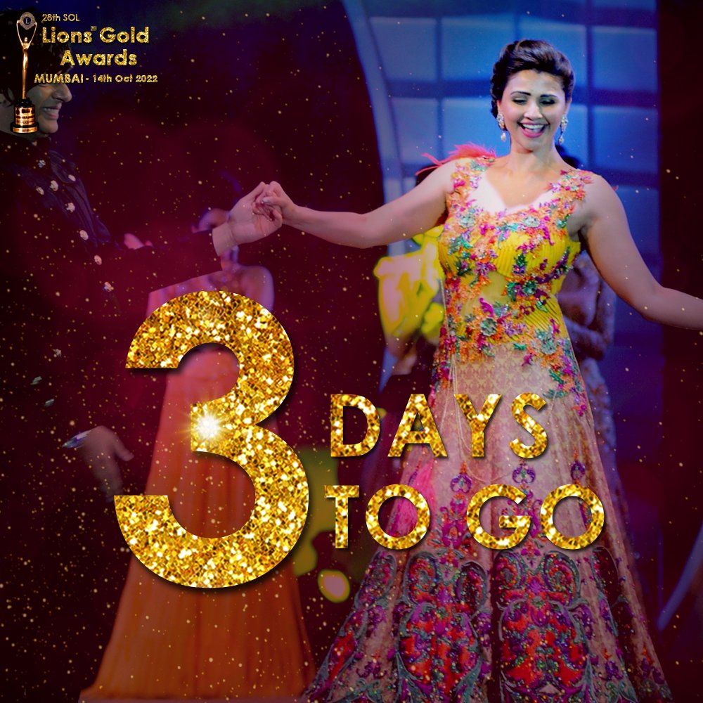 3 Days to go... 28th SOL #LionsGoldAwards 🏆 #Mumbai on 14th October 2022