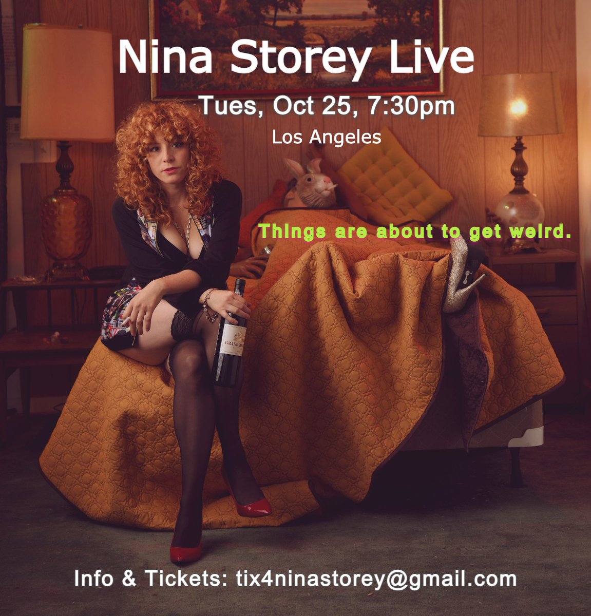 Tuesday, October 25th is my FIRST LIVE SHOW IN 2 YEARS! Epic surprises await you. INFO and TIX: tix4ninastorey@gmail.com **This is an outdoor show!!! Limited seating so get your tix while they still have that hot buttery aroma. #singersongwriter #liveshow #newmusic #concert #joy