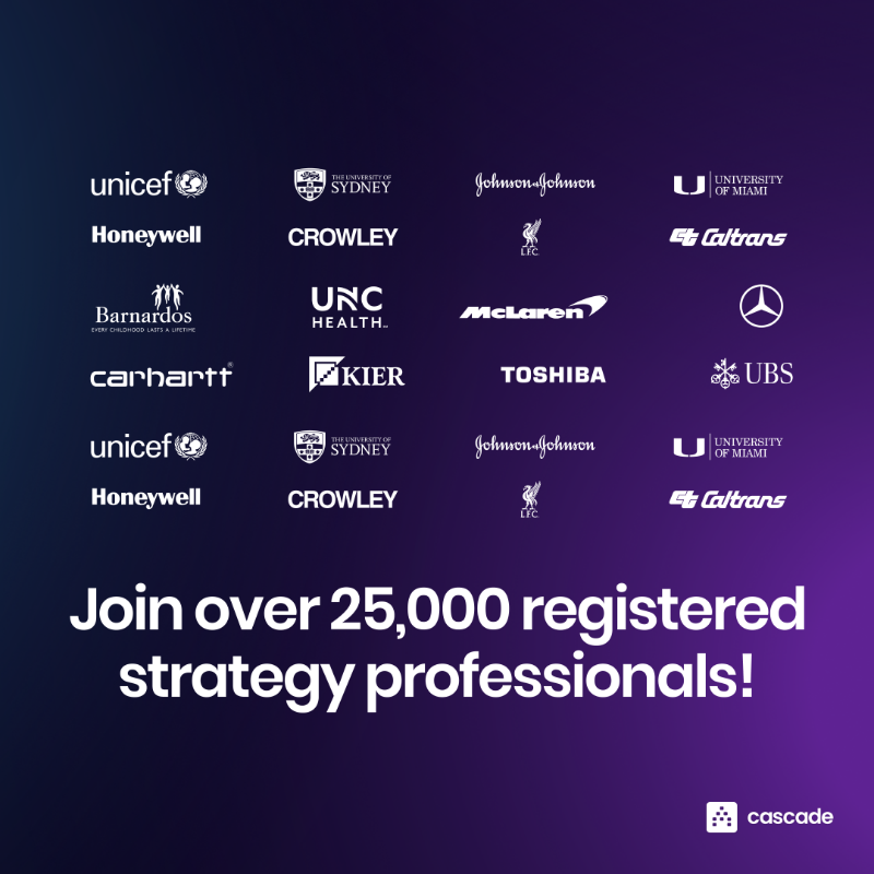 cascadestrategy's tweet photo. "Still haven't registered for #WorldStrategyDay?
Here's everything you need to know. 👇🏻
Well, not everything... We still have some surprises left. 😏
#WSD22 #FutureOfStrategy"