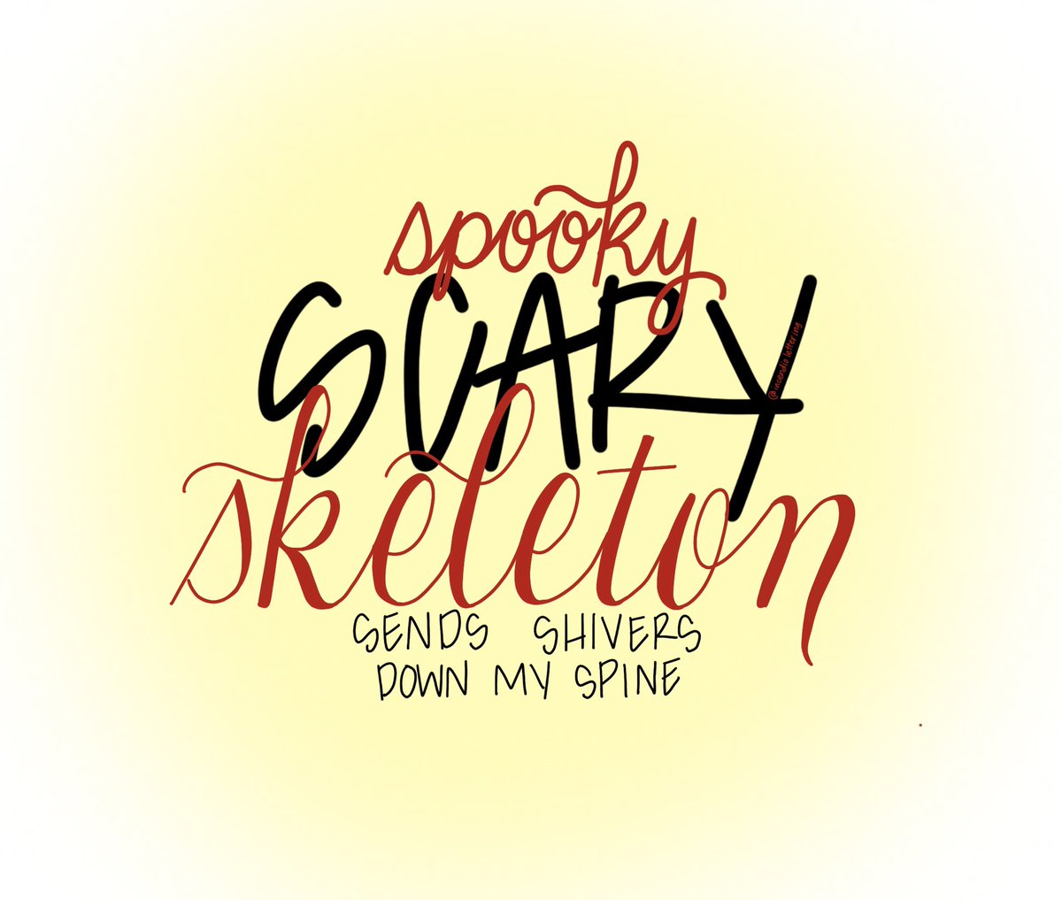 IncendioLetter's tweet photo. #Skeleton #octoberletteringchallenge #juststartletteringchallenge #procreate #dailylettering #dailyletteringchallenge #dailyletteringpractice #practice #typography #custommade #customlettering #spookyseason #spooky #doodles #scary https://t.co/B8Ys1aDIpH
