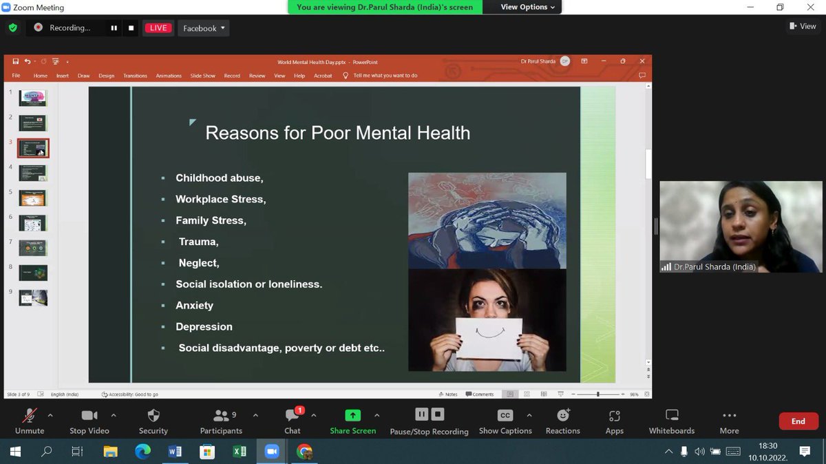 2307_parul's tweet photo. It was wonderful interacting with Amazing thought leaders from different parts of this globe on the occasion of #WorldMentalHealthDay2022. ✨✨
Glad representing my workplace @imi_college at this global platform ❣️
Insights of the session are available at https://t.co/Rqnc8TC8ui https://t.co/nAezWzVc9M