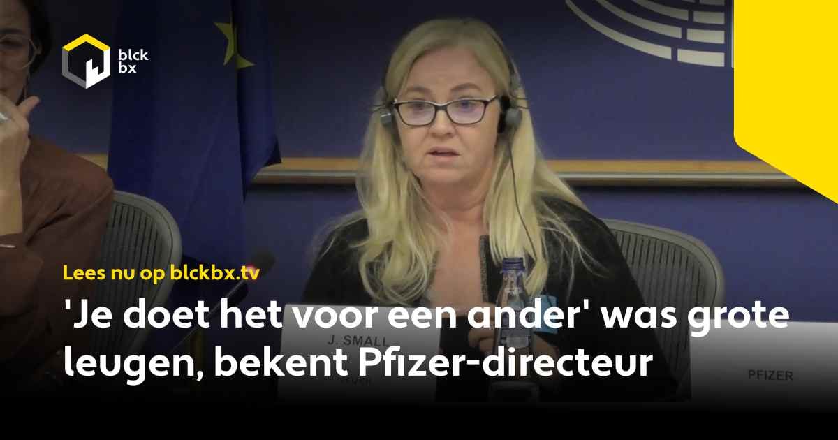 Pfizer heeft voor het op de markt brengen niet onderzocht of het COVID-vaccin verspreiding van het virus wel kon voorkomen, bekende een Pfizer-directeur aan het Europees Parlement. ‘Het enige doel van het coronapaspoort was vaccinatiedwang.’

➡️ bit.ly/3RLFWiM