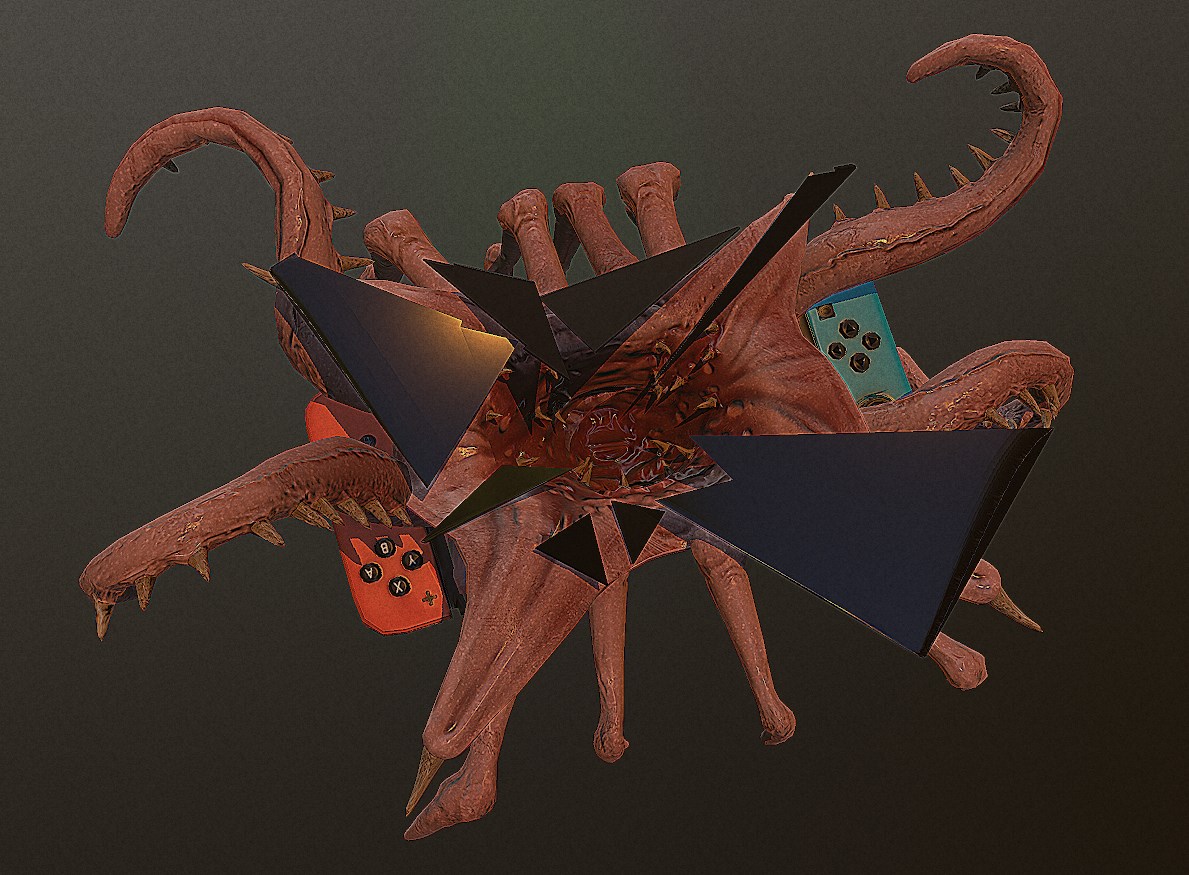 3D model SCP 682 VR / AR / low-poly