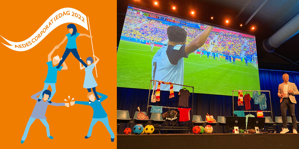 Aedesnet's tweet photo. โWees sterk als je sterk moet zijn. Wees lief als je lief kunt zijn.โ Oud-voetbalscheidsrechter Bjรถrn Kuipers over leiderschap op de #AedesCorporatiedag #LetsTeamUp https://t.co/Goqps42kgS