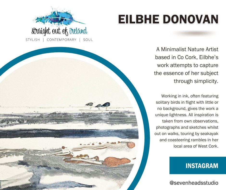 Our next Straight Out of Ireland artist is Eilbhe Donovan.

Check out Eilbhe's Seven Heads Studio of contemporary wildlife designs  at eilbhedonovan.com

#IDCPhila #irishartphiladelphia #straightoutofireland #IrishPhiladelphia