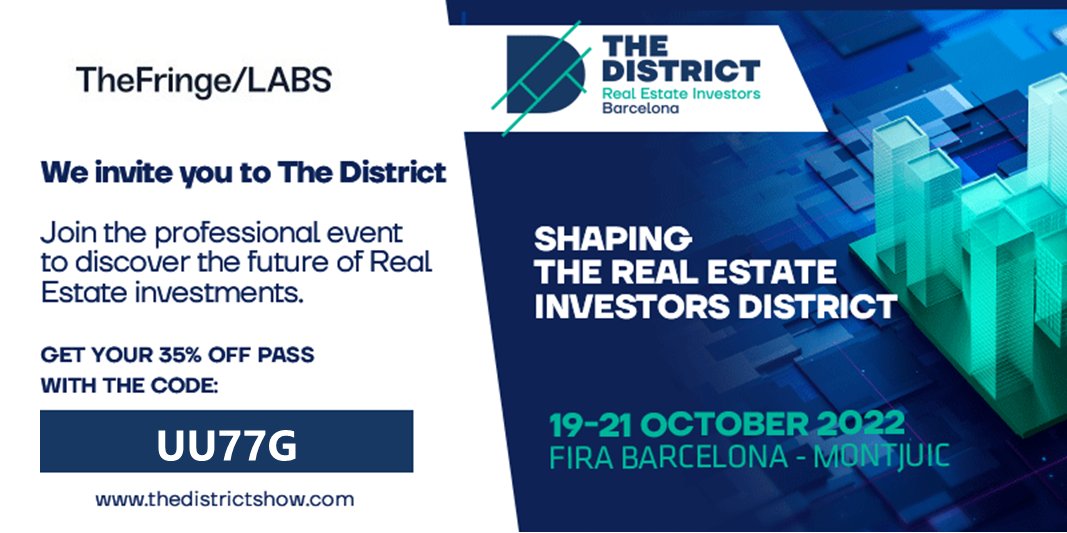 TheFringeLABS's tweet photo. 💥¡Del 19-21 de octubre tienes una cita que no te puedes perder! Nuestro socio @asantosestevez  estará participando en @District_Show 
📌La agenda completa: https://t.co/weW8HhxZ9Y
📌 Consigue un 35% de descuento en tu entrada: https://t.co/fAcQzV851u
#THEDISTRICT2022 #proptech https://t.co/PwLu23h8sB