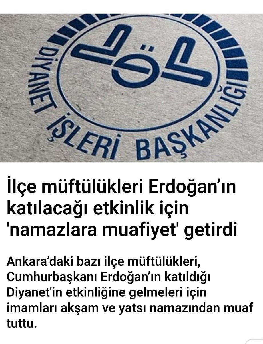 tprk9227's tweet photo. Hayretler İçindeyim!!! İmam ve müezzin nasıl oluyor da namazdan muaf tutuluyor??? Dinimiz  bildiğiniz oyuncak oldu. https://t.co/3niBqB2qTy