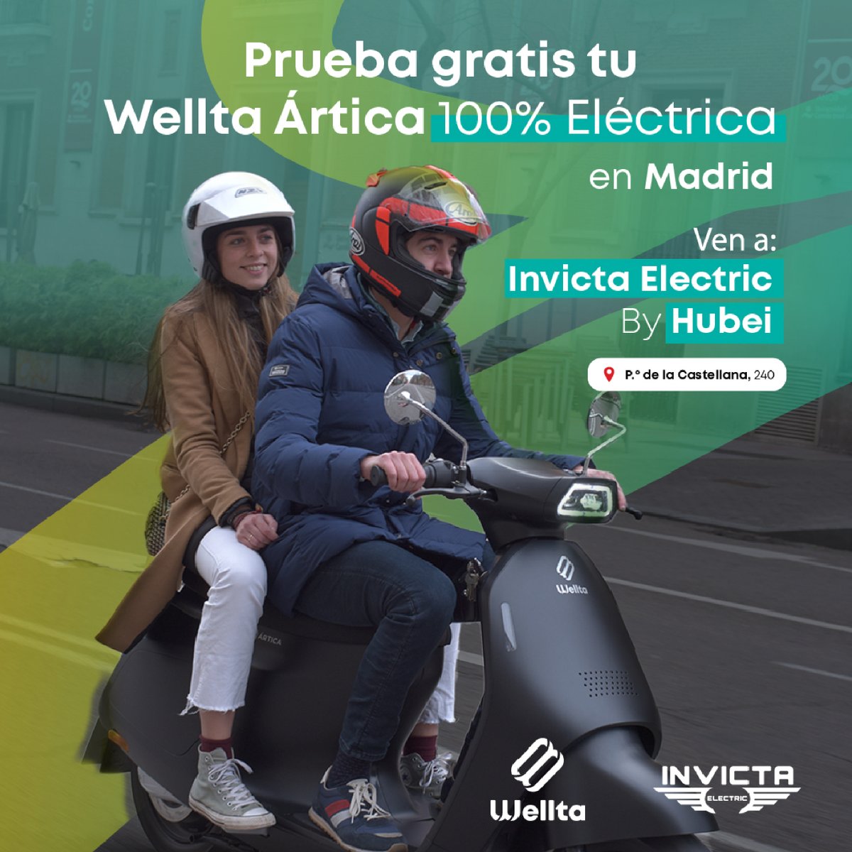 ¡Ya puedes probar GRATIS tu Wellta Ártica en Invicta Electric by Hubei! 🙌
Informate de todo aquí: bit.ly/3E0Kj6q 

¡TE ESPERAMOS!⚡