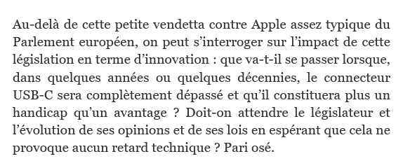 philippeherlin's tweet photo. H16 revient sur l'obligation du #ChargeurUnique votée par le Parlement européen, une mesure anecdotique et stupide
✅https://t.co/juCRjblP7S https://t.co/fMIN4LgyD1