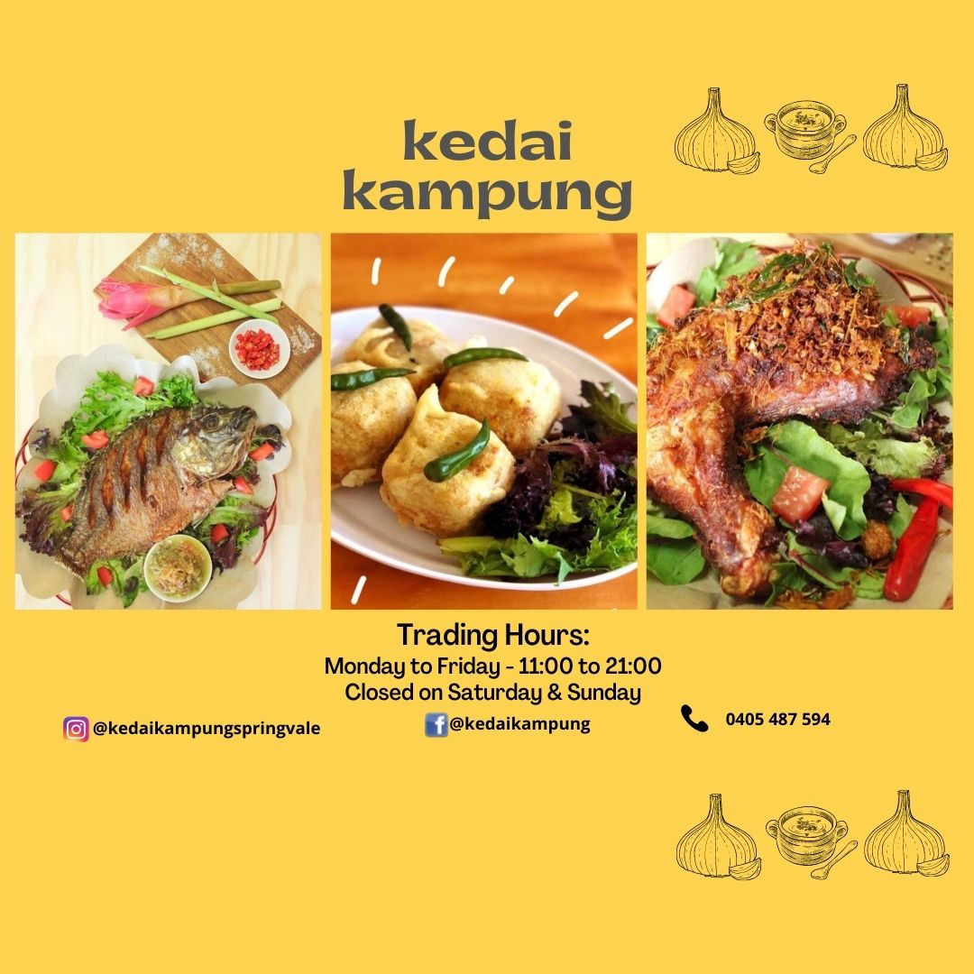 IndonesiaInMelb's tweet photo. Melbourne Gastro Festival 29:

Kedai Kampung

Is anyone here hungry?
Here is another recommendation for an Indonesian restaurant in Springvale, that serves Indonesian cuisine. 

Enjoy your meal! 

#kjrimelbourne #gastrodiplomacy #gastronomi #inidiplomasi #indonesiancuisine https://t.co/d33wS8fBGP