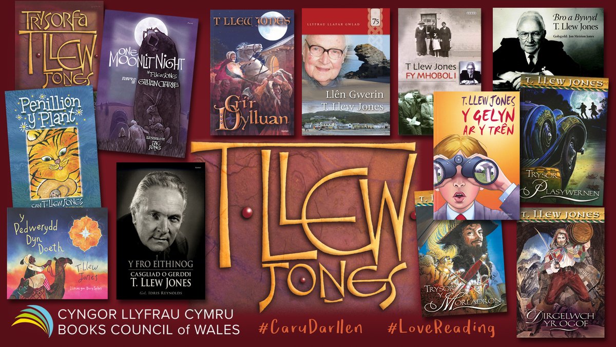 LlyfrauCymru's tweet photo. 🎉Mae'n ddiwrnod T. Llew Jones!

📚Cyfle i ddathlu bywyd a gwaith brenin llenyddiaeth plant Cymru.

📚Y cyfrolau hyn a llawer mwy ar gael o'ch siop lyfrau leol.  

#CaruDarllen #DiwrnodTLlewJones #CefnogiSiopauLlyfrau https://t.co/FAvd4BWkEo