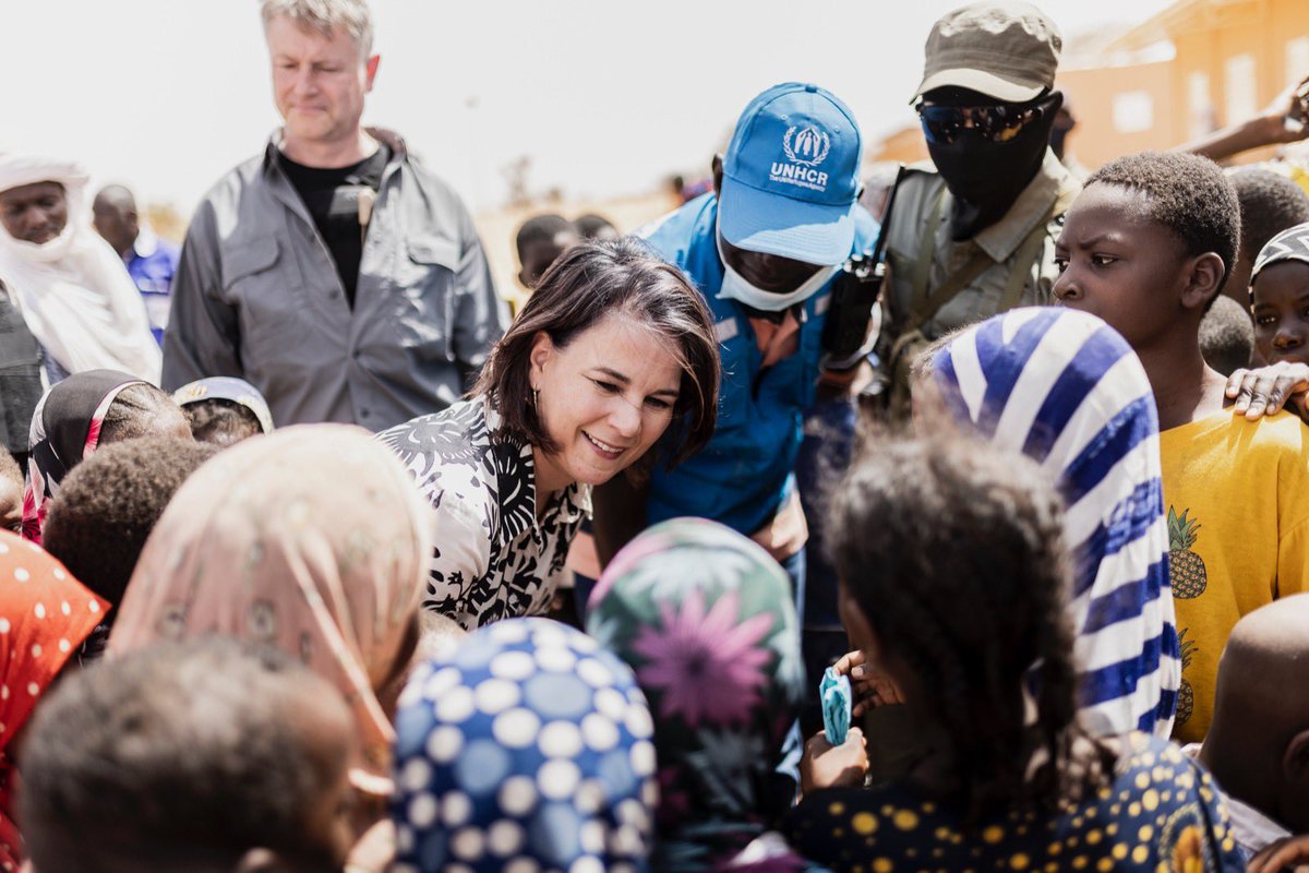 GermanyDiplo's tweet photo. We have discussed facts &amp; figures all too long. We know how to fight the #climatecrisis – now it’s time for action! 🇩🇪 will install solar panels in refugee camps in the #Sahel to make the energy supply for up to 3.5 Mio. people greener and more secure. @ABaerbock #BCSC2022 1/2 https://t.co/XkBKtzwx1j