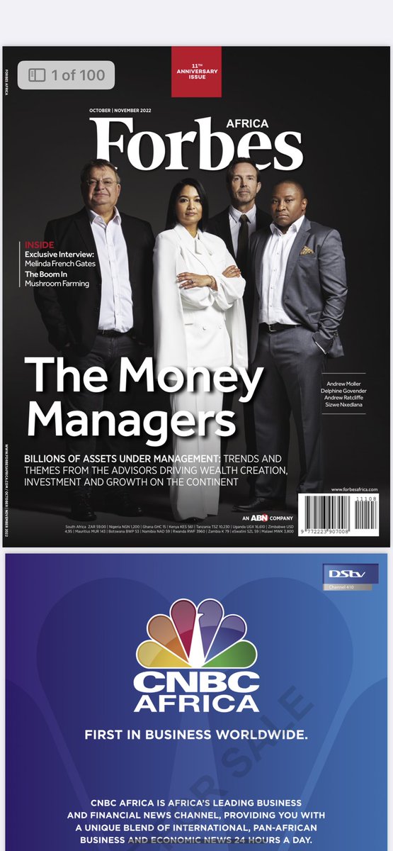 Thank you <a href="/forbesafrica/">Forbes Africa</a> for featuring me as a source in your leading article for the Oct-Nov 2022 Issue.