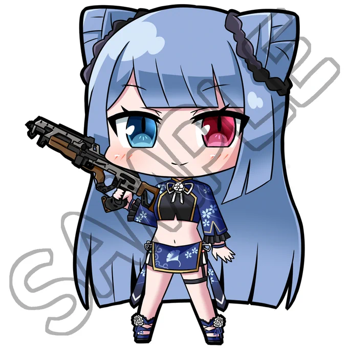 今回、蘭玲様()からのご依頼で、デフォルメイラストを制作させていただきました。ご依頼ありがとうございました! 