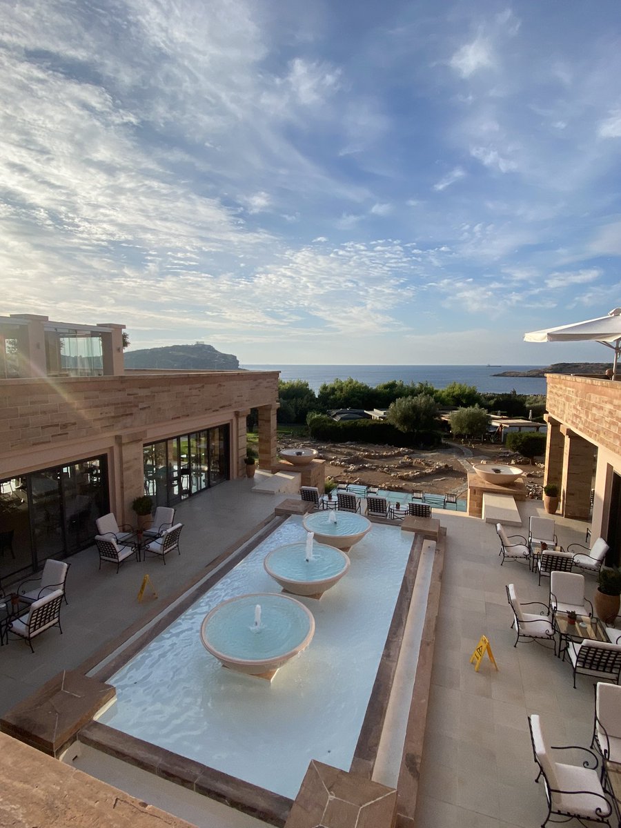 Sarah_C96's tweet photo. Stunning view to start day 2 at the EMBO meeting on the DNA Damage Response in Cell Physiology and Disease in Suonio, Greece ☀️🧬 https://t.co/IHsDGCqhEQ