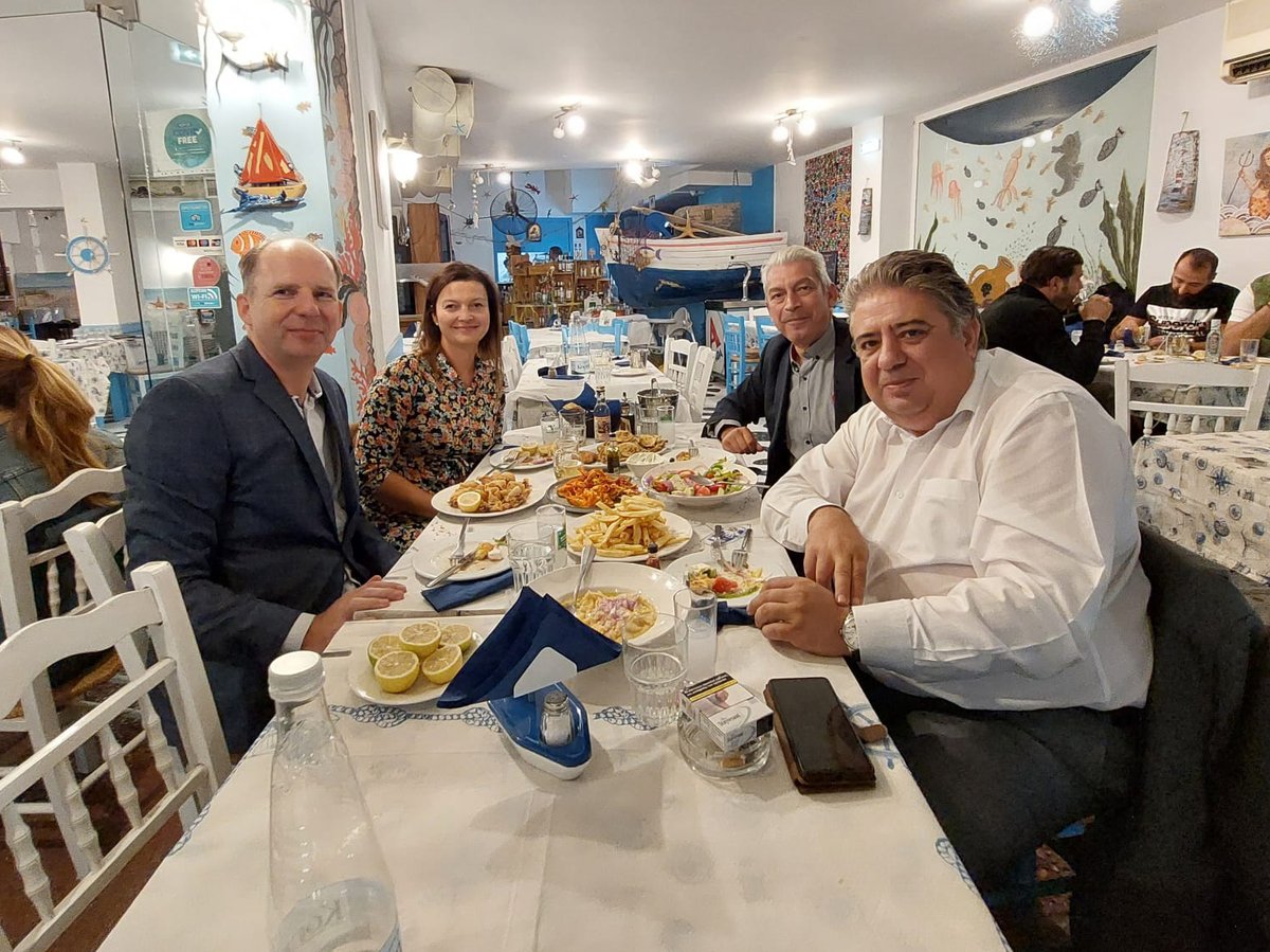 Business is best discussed over food. In case of our Greek partner, SCAN Information &amp; Security Systems SA, over delicious Greek food. Cheers to a long-lasting partnership!