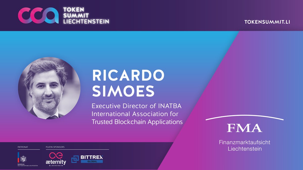 We are excited that our Executive Director, Ricardo Simoes, will be speaking at this year’s event on the 'Role of Associations in the Token Economy.' See you in 🇱🇮 Vaduz! 📆 October 13 🔗 tokensummit.li/tickets.html #INATBA #DLT #TokenSummit22