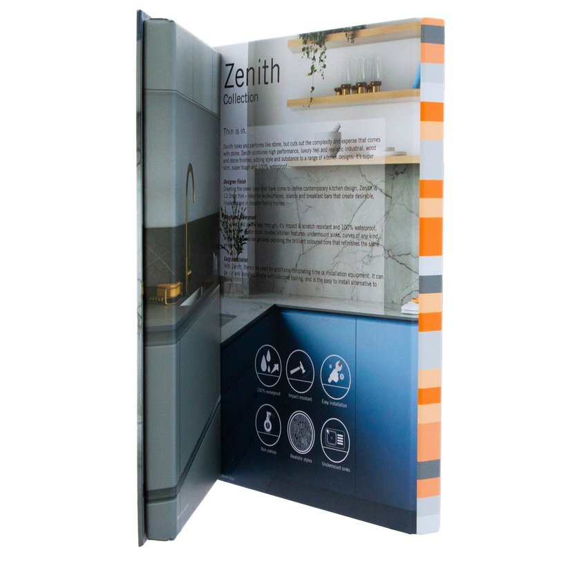 LalehamProducts's tweet photo. A bespoke folder designed especially to promote Zenith Collection worktops ticks all the boxes -rigid pockets on the inside to hold A4 info sheets. 

We can help you design your perfect product - 01243 826270.

https://t.co/hJ3RwKHcer

@wilsonartUK

#kitchens #worktop #folder https://t.co/8eD7RmZ7PZ