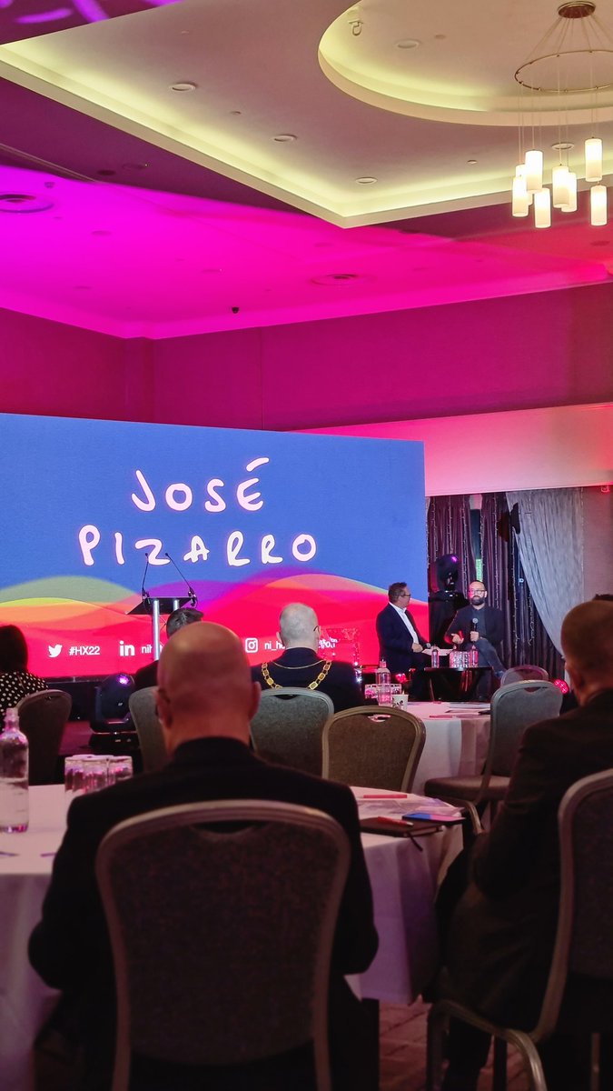 Listening to <a href="/JosePizarroRest/">José Pizarro Rest</a> story from Dentist to Chef is inspirational! #HX22 #HospitalityExchange <a href="/CrownePlaza/">Crowne Plaza Hotels & Resorts by IHG</a> #Belfast #IbisCC