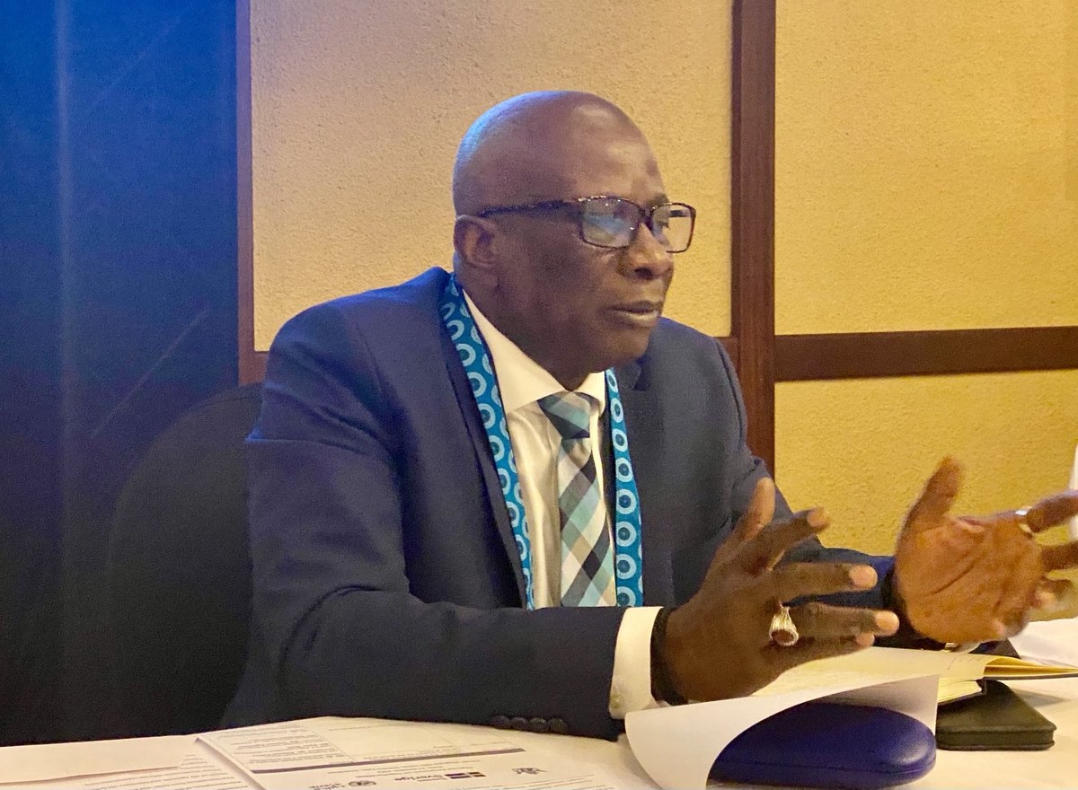 UNZimbabwe's tweet photo. .@UNZimbabwe Chief @EdwardKallon said there’s no substitute for joined up efforts to provide integrated sexual &amp; reproductive health services to most vulnerable in society. Addressing  stakeholders at a briefing held ahead of the opening of a regional symposium on #2gether4SRHR https://t.co/2BIRurVPQd