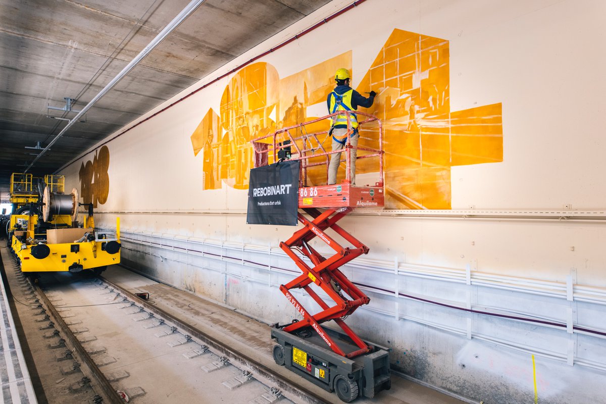 rebobinart's tweet photo. 🚧 NOVA SANT ANDREU | @miquelwert i @rocblackblock avancen sense parar a la nova estació #SantAndreu d'@Adif_es

❓Us diuen alguna cosa aquestes primeres dates? https://t.co/mu92ws86Hx