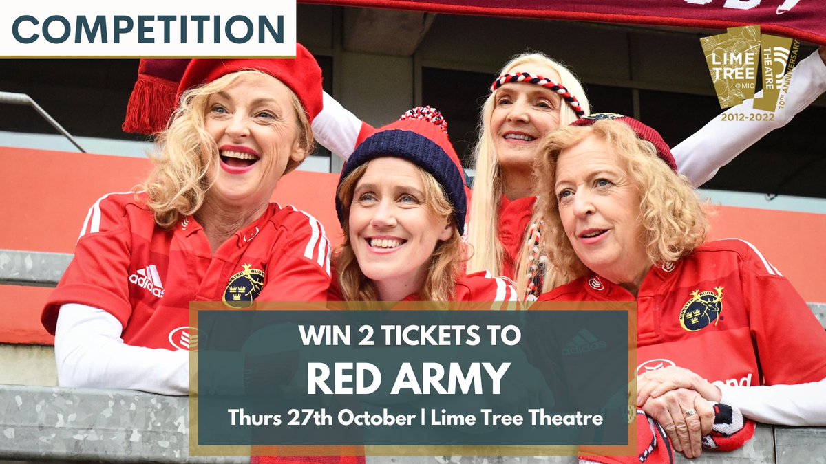WIN 2 tickets to Red Army on Thurs 27th October!

Like, retweet and tell us your favourite Munster Rugby memory in the comments.

More info on the show here bit.ly/3ynBNe2 🎟

#RedArmy #Win #LTT10 #Limerick