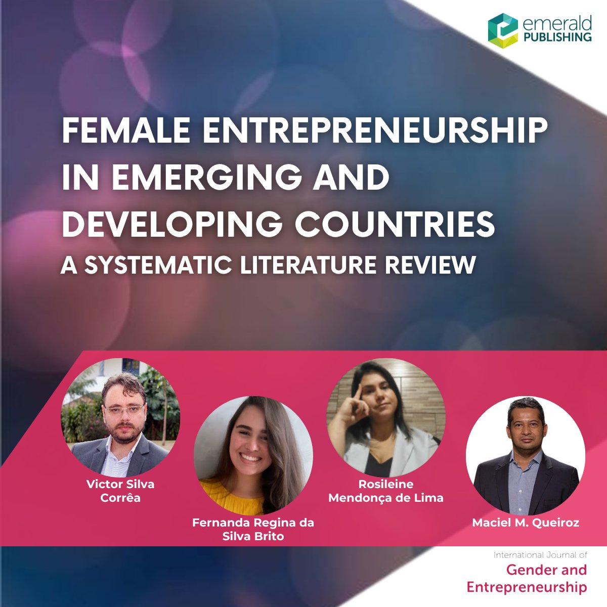 IJGenderEntrepr's tweet photo. Are you interested in the state of research on female entrepreneurship in emerging and developing countries? Then we have the perfect read for you! 
The paper sheds light on characteristics of female entrepreneurship.

#IJGE #entrepreneurship #journal #research #entrepreneurs https://t.co/n4JgcKYXjL
