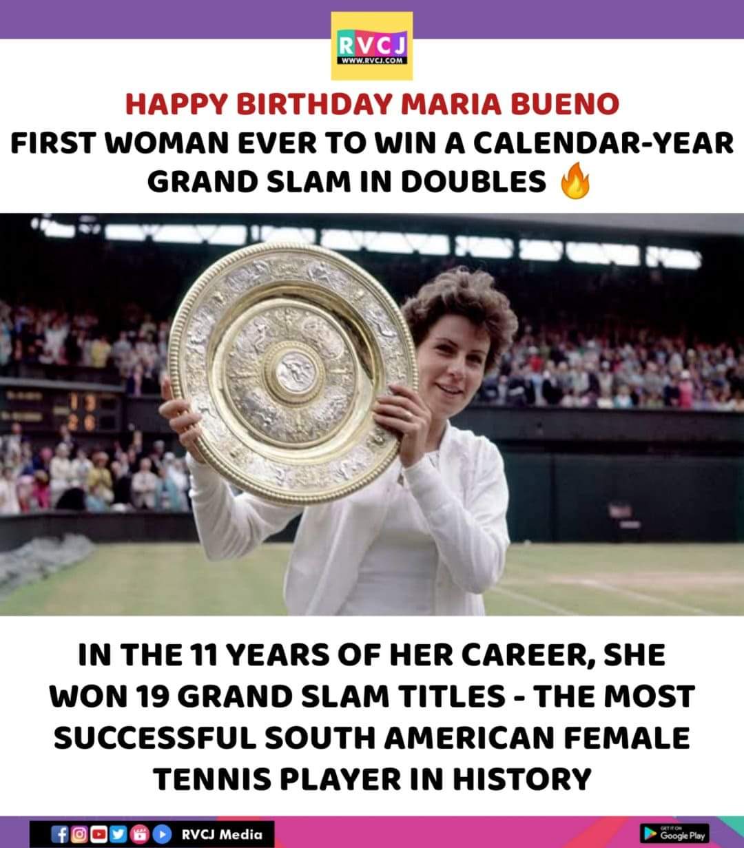 Happy birthday Maria Bueno! 