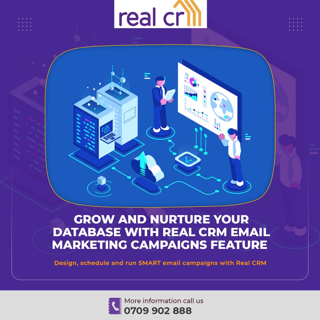 realcrmke's tweet photo. 𝐆𝐫𝐨𝐰 𝐚𝐧𝐝 𝐧𝐮𝐫𝐭𝐮𝐫𝐞 𝐲𝐨𝐮𝐫 𝐝𝐚𝐭𝐚𝐛𝐚𝐬𝐞 𝐰𝐢𝐭𝐡 𝐑𝐞𝐚𝐥 𝐂𝐑𝐌 𝐞𝐦𝐚𝐢𝐥 𝐦𝐚𝐫𝐤𝐞𝐭𝐢𝐧𝐠 𝐜𝐚𝐦𝐩𝐚𝐢𝐠𝐧𝐬 𝐩𝐨𝐰𝐞𝐫𝐟𝐮𝐥 𝐟𝐞𝐚𝐭𝐮𝐫𝐞
Design, schedule and run SMART email campaigns with Real CRM at any time. 
Get in touch by 
Calling +254 709 902 888 https://t.co/TI3tDyZICZ