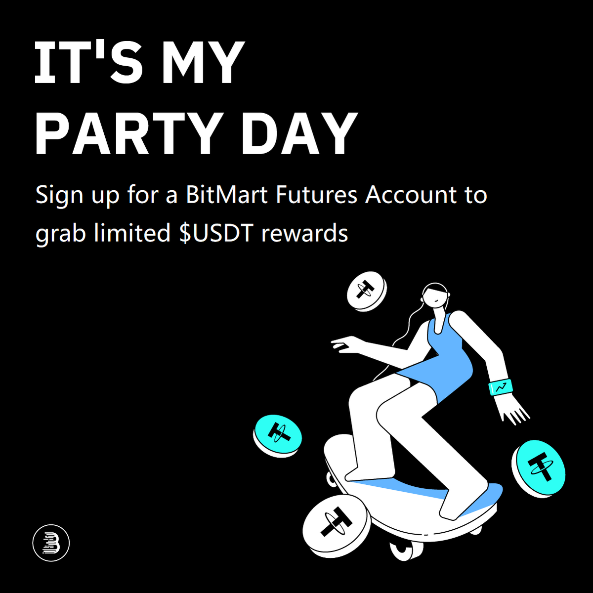 BitMart_Futures's tweet photo. Today is National  #ItsMyPartyDay! Get excited and celebrate with us. 🥳
Sign up for a #BitMart Account Now to Receive $USDT Bonus! 

💙RT &amp; Tag 3 friends
💙Sign-up https://t.co/5rwvBNLcrI
💙Join https://t.co/NwTKIDXtLa

🔗Info https://t.co/fCqh9WkrQF https://t.co/S2iHUAKwXp