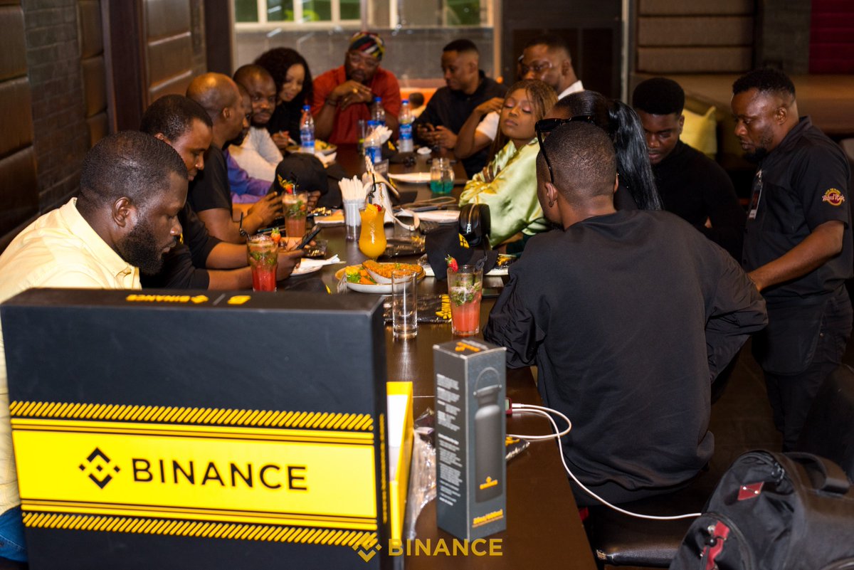 BinanceAfrica's tweet photo. We had a great time dining with #Binance Angels and KOLs at our local meetup in Lagos, Nigeria.

With sharing sessions about the #Binance Angel experience and more, this event was a huge success! https://t.co/AU350PF0r4