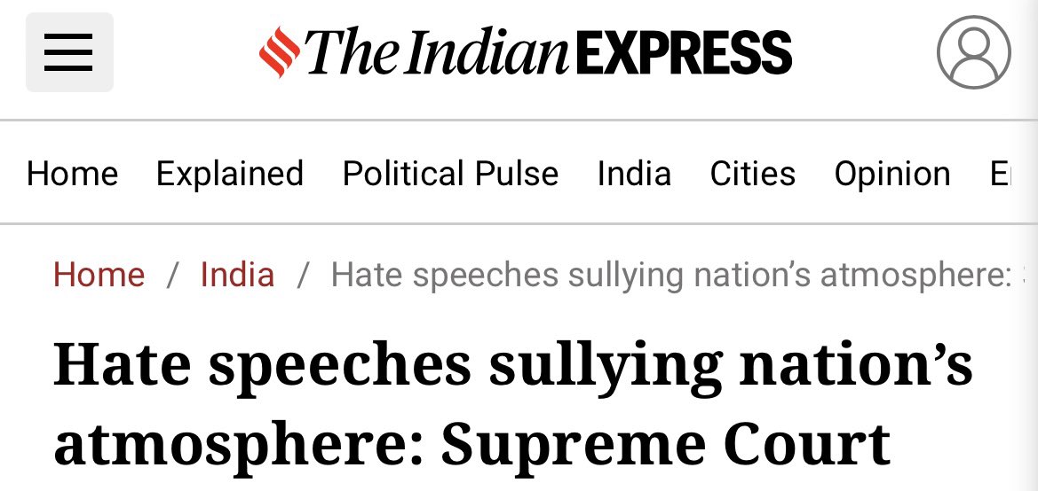 Agree. The hate speech made by the Supreme Court against helpless and hunted Nupur Sharma - claiming she was power-crazy, had ignited fires throughout India, possessed a loose tongue, and was responsible for beheadings - sullied the nation’s atmosphere and emboldened extremists.