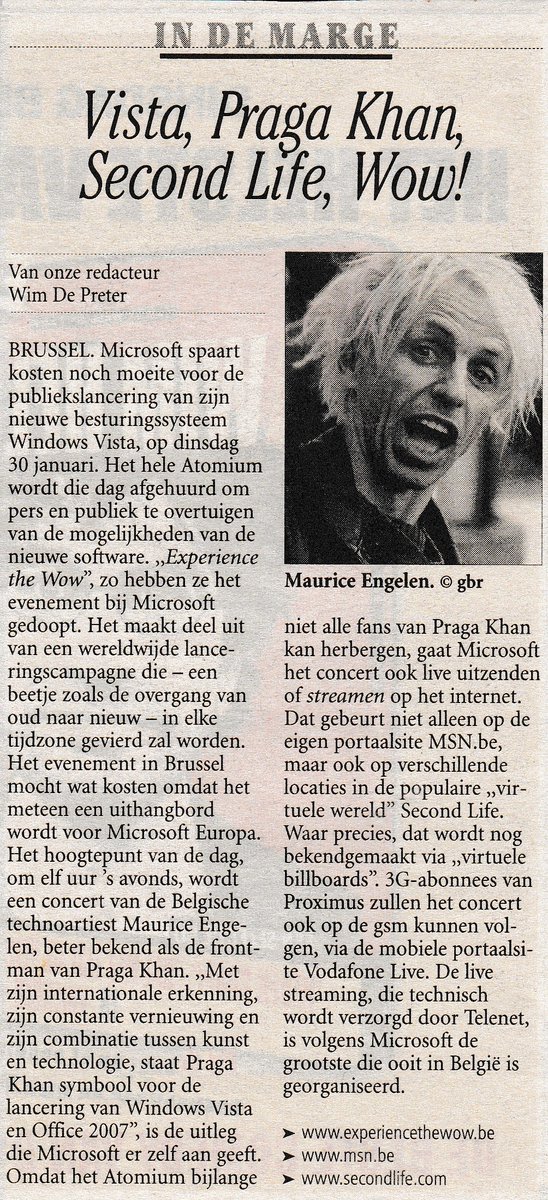 pragakhan's tweet photo. Retrospective Praga Khan Metaverse concert January 30th. 2007. Launch Vista Microsoft - Concert Second Life. #secondlife #microsoftbe #MetaverseNews #proximus https://t.co/qSk7cz0qA4
