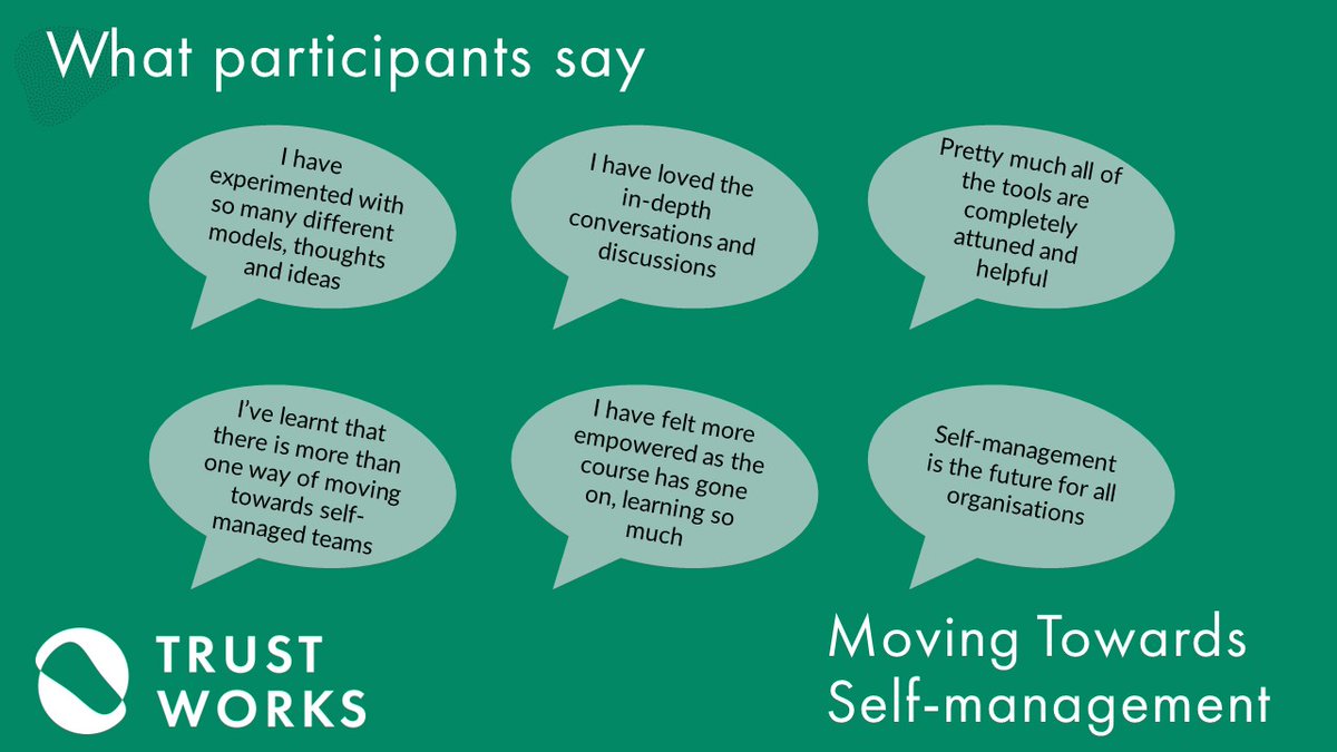 TrustWorksUK's tweet image. There are only a few places left on our programme that will help you confidently introduce more autonomy and empowerment into your organisation. Find out more here and/or sign up for our free info session on 20th October: trust-works.co.uk/our-programme
#leadership #autonomousworking