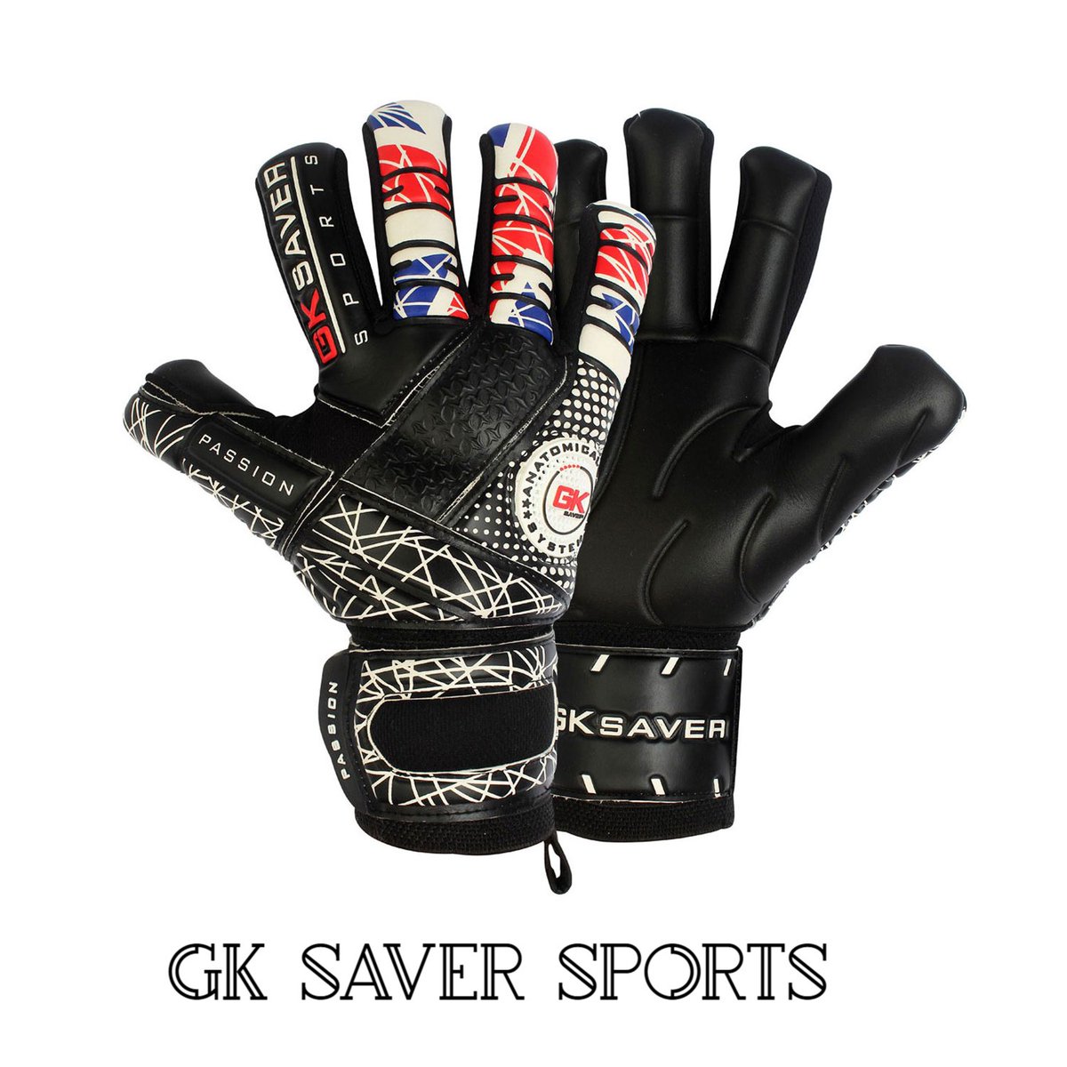 GK Saver Football Goalkeeper Gloves Champ 01 Orange Negative Cut Goalie Gloves YES FINGERSAVE/NO PERSONALIZATION, Size 6 