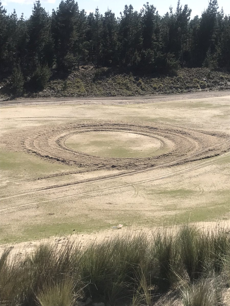 Building a golf course is hard, appreciate if any locals in the hobart area may have seen anything Saturday night 🤷in future if anyone sees lights during the night at 7mile call the police please
