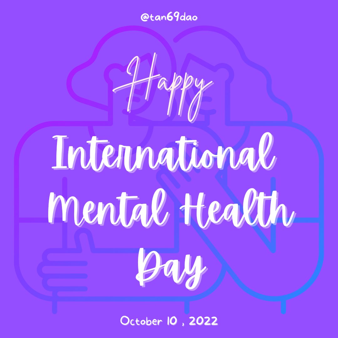 Happy World Mental Health Day! Always remember that your mental health matters and you must take care of it too. 🧡

#WorldMentalHealthDay
#TanDao #TanFam #MoantalHealthMatters
#NearProtocol