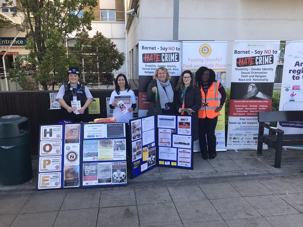 Come &amp; visit the stall @Barnethospital <a href="/RoyalFreeNHS/">Royal Free London</a> to find out about #HateCrimeAwarenessWeek or if you have a hidden disability pick up a #sunflowerlanyard <a href="/barnetmencap/">Barnet Mencap</a> <a href="/metpoliceuk/">Metropolitan Police</a>